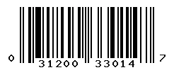 UPC barcode 031200330147