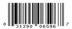 UPC barcode number 031290065967