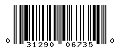 UPC barcode number 031290067350