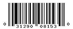 UPC barcode number 031290081530
