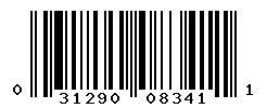 UPC barcode number 031290083411