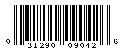 UPC barcode number 031290090426