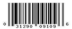 UPC barcode number 031290091096