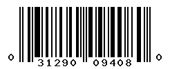 UPC barcode number 031290094080