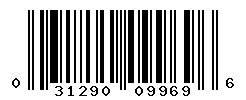 UPC barcode number 031290099696