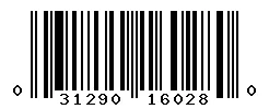 UPC barcode 031290160280
