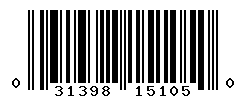 UPC barcode number 031398151050