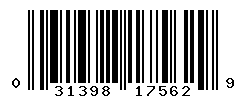 UPC barcode number 031398175629