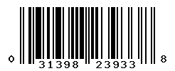 UPC barcode number 031398239338