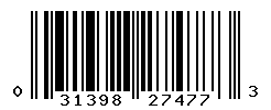 UPC barcode number 031398274773