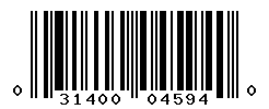 UPC barcode number 031400045940