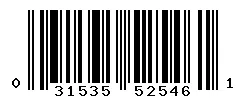 UPC 031535525461 barcode image