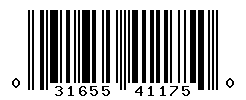 UPC barcode number 031655411750