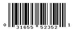 upc 031655523521 barcode image