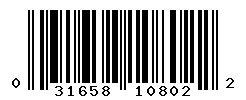UPC barcode number 031658108022