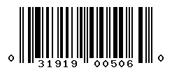 UPC barcode number 031919005060