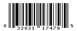 UPC barcode number 032031174795