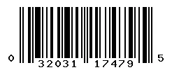 UPC 032031174795 barcode image