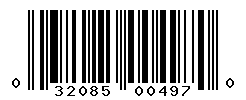 UPC barcode number 032085004970