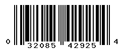 upc 032085429254 barcode image
