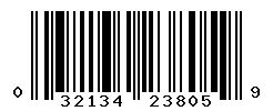 UPC barcode 032134238059