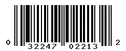 032247022132 barcode