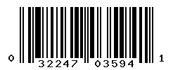 UPC barcode number 032247035941