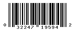 UPC barcode number 032247195942