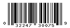 UPC barcode number 032247300759