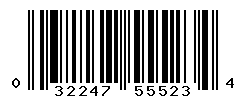 UPC barcode number 032247555234