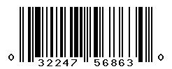 UPC barcode number 032247568630