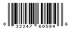UPC barcode number 032247605946
