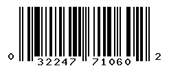 UPC barcode number 032247710602