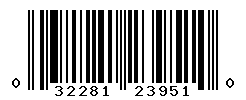 UPC barcode number 032281239510