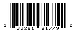 UPC barcode number 032281617790