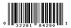 upc 032281842901 barcode image