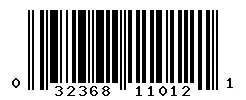 032368110121 barcode