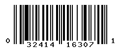 UPC barcode number 032414163071