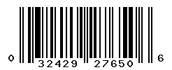 UPC barcode number 032429276506