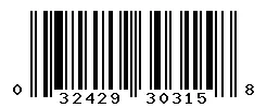 032429303158 barcode