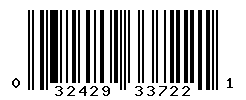 UPC barcode number 032429337221