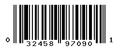 UPC barcode number 032458970901