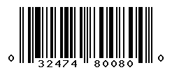 UPC barcode number 032474800800