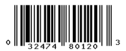 upc 032474801203 barcode image