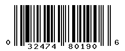 upc 032474801906 barcode image