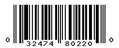 upc 032474802200 barcode image