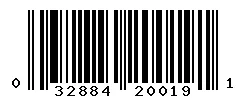 UPC barcode 032884200191
