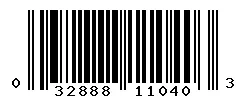UPC barcode 032888110403
