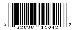 UPC barcode 032888110427