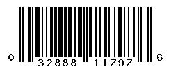 UPC barcode 032888117976